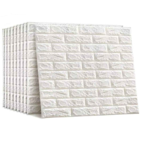 Pack de 10 Panneaux Muraux Adhésifs Anti-Humidité 3D