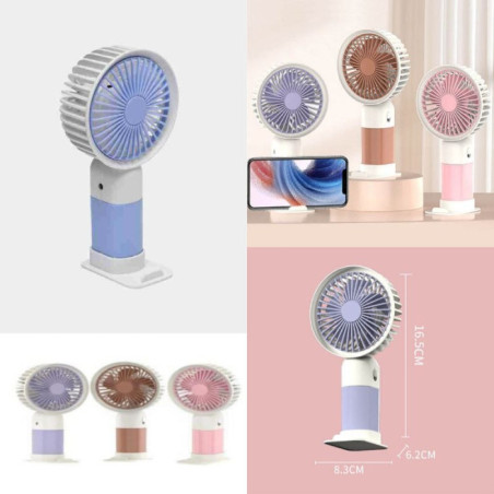 Ventilateur de Bureau Portable Multifonction